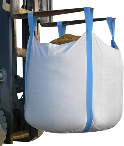 2 Pack FIBC Bulk Bag, 1.5 Ton Bag, 35"L x 35"W x 43"H, 3300lbs SWL, Open Top Flat Bottom, Heavy Duty Bulk Bag for Industry Agriculture in Saudi Arabia