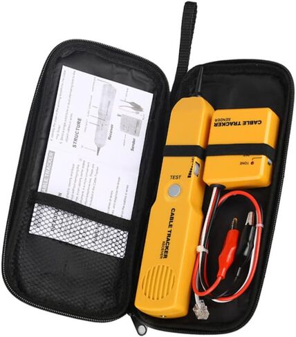 جهاز تتبع قاطع الهاتف السلكي للدائرة، جهاز تتبع سلك الحبر، جهاز تتبع الأسلاك الكهربائية، مولد نغمة ومسبار، جهاز تتبع سلك حبر الهاتف الأصفر in Kuwait