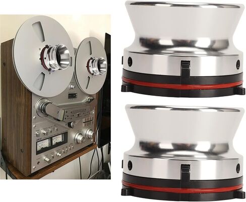 زوج واحد من محولات Nab Hub، محول Nab Hub من بكرة مصقولة إلى بكرة الشريط لـ StuderReVox لـ Akai for Teac، محولات Nab فتاحة سبائك الألومنيوم 10 بوصة، جهاز تحميل عالمي (فضي) in Saudi Arabia