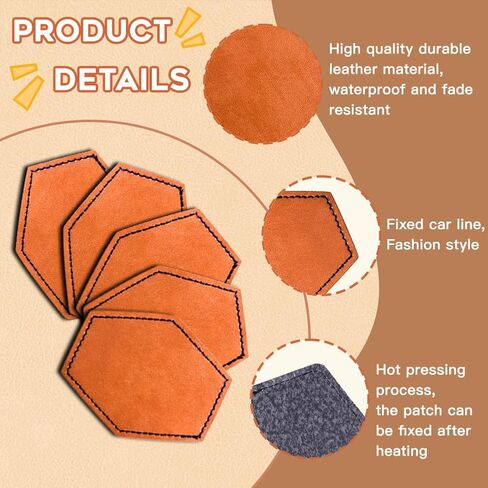 60PCS Blank Hat Patches Laserable Square Rustic Leatherette Patch Adhesive Faux Leather Patches Blanks for Hats Fabric Custom Repair Sew Laser Glowforge Supplies (Archaize) in Kuwait