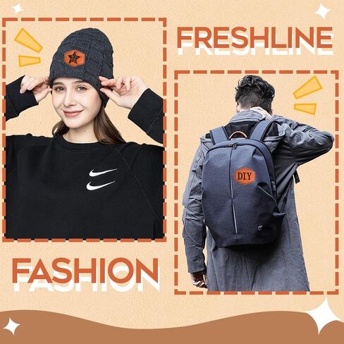 60PCS Blank Hat Patches Laserable Square Rustic Leatherette Patch Adhesive Faux Leather Patches Blanks for Hats Fabric Custom Repair Sew Laser Glowforge Supplies (Archaize) in Kuwait