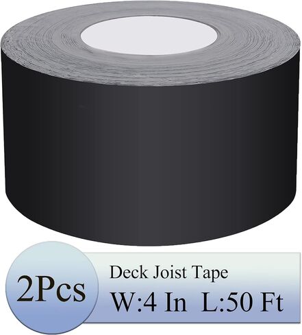 Deck Joist Tape, 4" X 50' Joist Tape for Decking, 2 Rolls Deck Tape Butyl Flashing Tape in Kuwait
