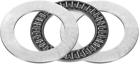 uxcell AXK3047 Needle Roller Thrust Bearings with 2 Washers, 30mm Inner Diameter 47mm OD 2mm Width Chrome Steel in Saudi Arabia