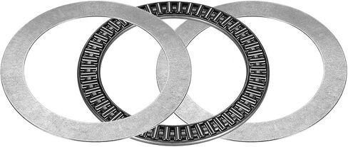 uxcell AXK3047 Needle Roller Thrust Bearings with 2 Washers, 30mm Inner Diameter 47mm OD 2mm Width Chrome Steel in Saudi Arabia