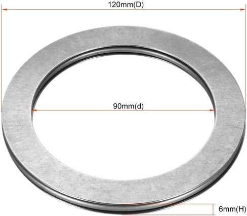 uxcell AXK3047 Needle Roller Thrust Bearings with 2 Washers, 30mm Inner Diameter 47mm OD 2mm Width Chrome Steel in Saudi Arabia