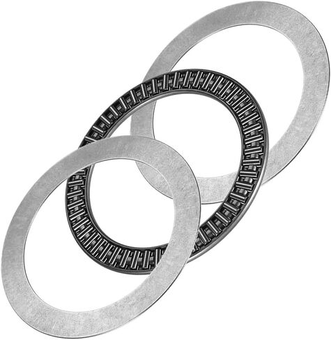 uxcell AXK3047 Needle Roller Thrust Bearings with 2 Washers, 30mm Inner Diameter 47mm OD 2mm Width Chrome Steel in Saudi Arabia