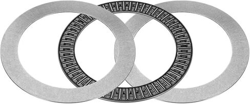 uxcell AXK3047 Needle Roller Thrust Bearings with 2 Washers, 30mm Inner Diameter 47mm OD 2mm Width Chrome Steel in Saudi Arabia