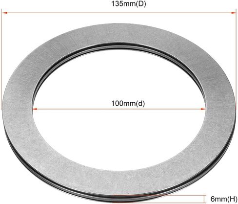 uxcell AXK3047 Needle Roller Thrust Bearings with 2 Washers, 30mm Inner Diameter 47mm OD 2mm Width Chrome Steel in Saudi Arabia