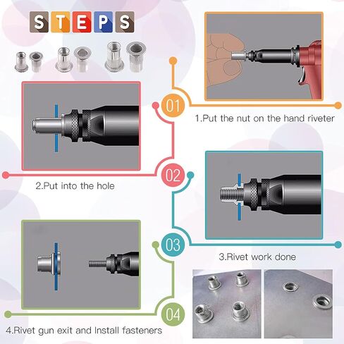Glarks 111 قطعة M3 M4 M5 304 ممتص الصدمات من الفولاذ المقاوم للصدأ غسالة CNC التشطيب غسالة المحرك خليج تلبيس السحابات مع البراغي وصواميل البرشام لمصدات السيارة وأغطية فتحات صندوق السيارة in Saudi Arabia