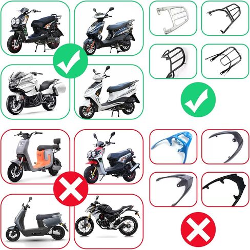 35L Motorcycle Top Case, Motor Daily Tail Box Trunk Lockable Storage Carrier Plastic Case Built-in Backrest with Universal Mounting for Helmet Luggage, Waterproof Motorcycle Top Box - Black in Kuwait