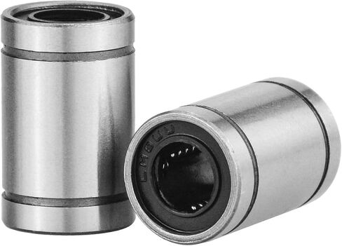 12Pcs Linear Bearing LM8UU,8mm Bore Dia,15mm OD,24mm Length with Double Side Rubber Seal Great for CNC,3D Printer in Saudi Arabia
