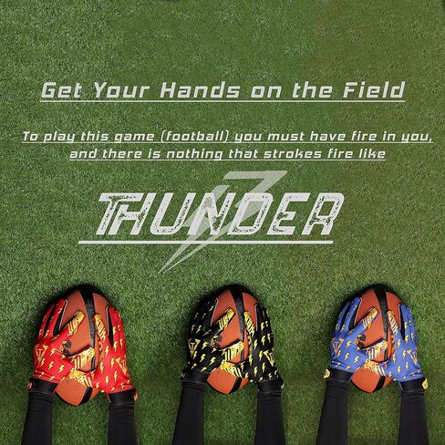 Thunder Football Gloves Adult & Youth Sizes in Kuwait