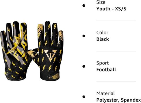 Thunder Football Gloves Adult & Youth Sizes in Kuwait