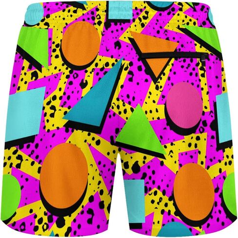 Mens Swim Trunks with Compression Liner 2-in-1 Swimming Shorts 5 inch Inseam Quick Dry Beach Board Shorts in Saudi Arabia