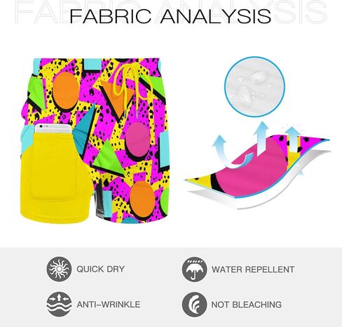 Mens Swim Trunks with Compression Liner 2-in-1 Swimming Shorts 5 inch Inseam Quick Dry Beach Board Shorts in Saudi Arabia