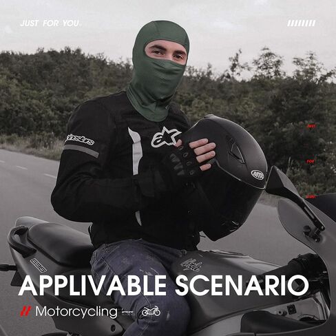 LONGLONG Balaclava Face Mask, 1/2/3 Pack Sun Protection Full Face Mask Breathable Mesh for Cycling Motorbikes Liner Men Women in Saudi Arabia