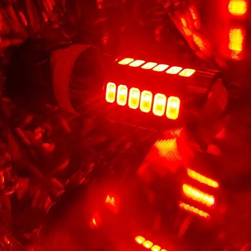 2800lms T20 Wedge 7440 7443 LED استبدال مصابيح الفرامل القوية، أحمر 7444 7443LL 7440LL مصابيح إيقاف الذيل الوامضة 12 فولت للسيارات والشاحنات in Saudi Arabia