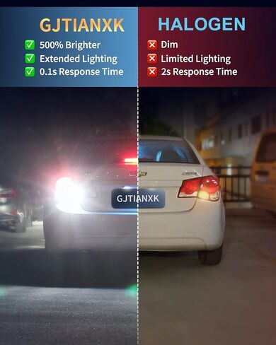 1156 7506 LED Bulbs for Back Up Light 6000K Xenon White 500% Ultra Bright P21W BA15S 1156A 1003 1141 Backup Reverse Parking Tail Brake Light Replacement (Pack of 2) in Kuwait