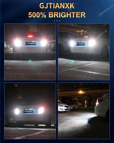 1156 7506 LED Bulbs for Back Up Light 6000K Xenon White 500% Ultra Bright P21W BA15S 1156A 1003 1141 Backup Reverse Parking Tail Brake Light Replacement (Pack of 2) in Kuwait