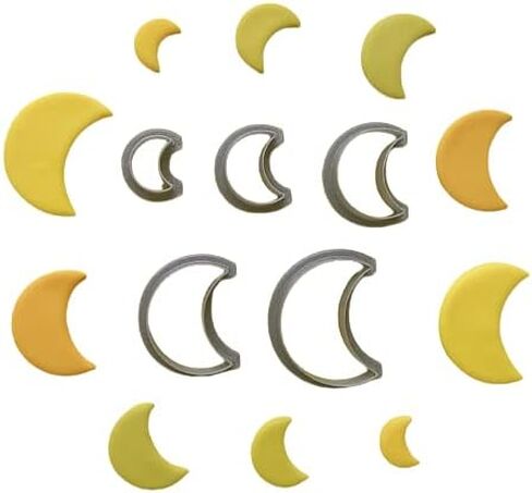 Jinnyous Jewellery Moon Polymer Clay Cutter Cookie Cutter Set of 5 in Saudi Arabia