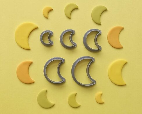 Jinnyous Jewellery Moon Polymer Clay Cutter Cookie Cutter Set of 5 in Saudi Arabia