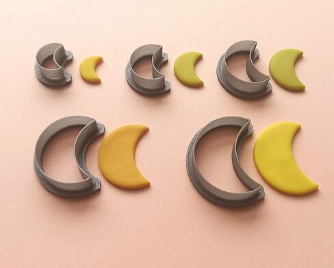 Jinnyous Jewellery Moon Polymer Clay Cutter Cookie Cutter Set of 5 in Saudi Arabia