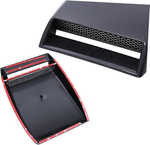 Car Hood Scoop Metal Hood Scoop Air Hood Vent Stickers for Cars Carbon Fiber Hood Scoop Hood Vents Car Air Hood Bonnet Vent Replacement Decor Car Hood Vent Air Outlet Metal Cover in Saudi Arabia