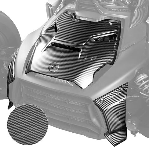 A & UTV PRO Hood Panel & Front Grill Trims Carbon Fiber Pattern for Can-Am Ryker All Models, Lower Grill Protector Accessories, Replace OEM # 219400877, 219400947 in Saudi Arabia