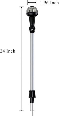 LED Boat Stern Pole Light All-Round LED BOat Stern Light for Pontoon and Small Boat (24 Inch) in Saudi Arabia