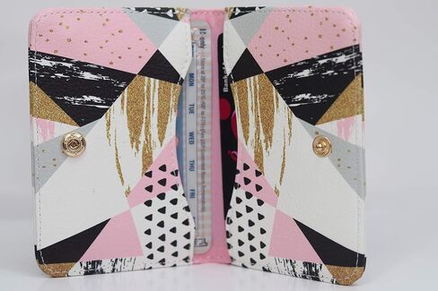 Birth Control Pill Case/Wallet - Geometrical Shapes - Cute and Discreet 4" x 3" in Saudi Arabia