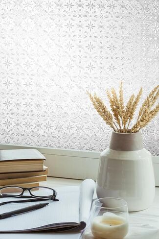 Artscape Floret | Window Privacy Film Textured Glass Pattern | Non-Adhesive & UV Protection | Easy to Apply & Removable | 24 x 36 inches | Made in USA in Saudi Arabia