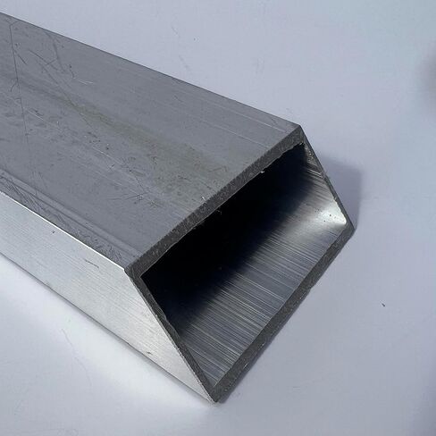 Aluminum 6063-T52 Rectangular Tubing, 1" x 2", 0.63", 6" Length (Pack of 4) in Kuwait