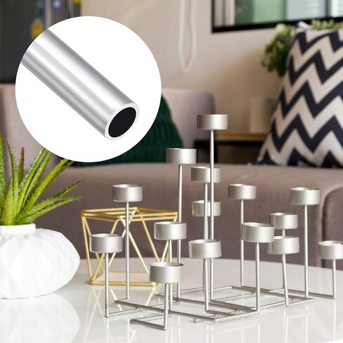 6063 Aluminum Tube (17mm OD x 14mm ID x 300mm L) 4Pcs, Aluminum Round Tubing - for Home Furnishing, Machinery, DIY Handicraft in Saudi Arabia