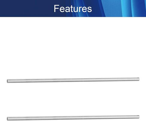 6063 أنبوب دائري من الألومنيوم، طول 11.81 بوصة، 0.39 بوصة OD 0.31 بوصة، أنبوب مستقيم من الألومنيوم بدون خياطة لإطارات سحب الهواء DIY، نماذج بناء القوارب، منتجات البستنة اليدوية، قطعتان in Kuwait