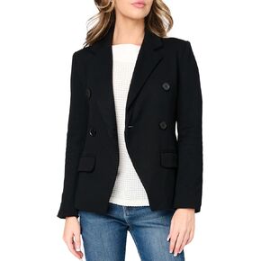 سترة ثياب ملابس نسائية مزدوجة السترة الصدر ، ارتداء عمل غير رسمي للنساء ، سترة السترة المركبة مفتوحة الأمام الطويلة بأكمام العمل سترة ، in Kuwait