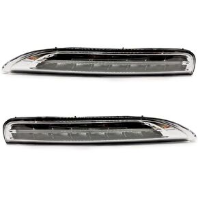 2pcs LED LED نهار تشغيل الضوء الأمامي مصباح الضباب DRL DRL مصباح الإشارة ل PORSCHE CAYENNE 2011 2012 2013 in Saudi Arabia