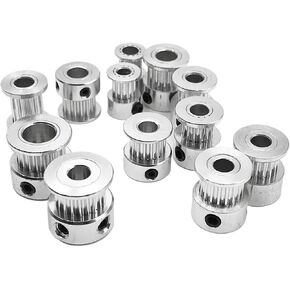 2GT 2M14T 15T 16T 17T 18T 20TEETH GT2 حزام توقيت حفرة بكرة 3/3.17/4/5/6/6.35/8MM عرض حزام 6/10 مم (5 مم ، 20TETH_6MM) in Kuwait