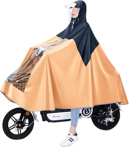 Rain poncho，Rain cape adult waterproof， Hooded Rain Poncho for Bikes, Ebikes, Motorcycles & Mobility Scooters in Saudi Arabia