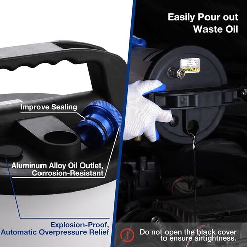 WORKPRO 3L Vacuum Brake Bleeder Kit, Pneumatic Brake Bleeder for One Person, with 1L Brake Fluid Refill Bottle, 22 Adapters, Air Coupler & Gloves, Brake Bleeding Tool for Various Vehicles, Motorcycles in Kuwait