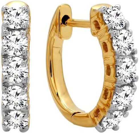 مجموعة الروك المبهرة 0.50 CTTW 14K الذهب الصلب REAL ROUL in Saudi Arabia