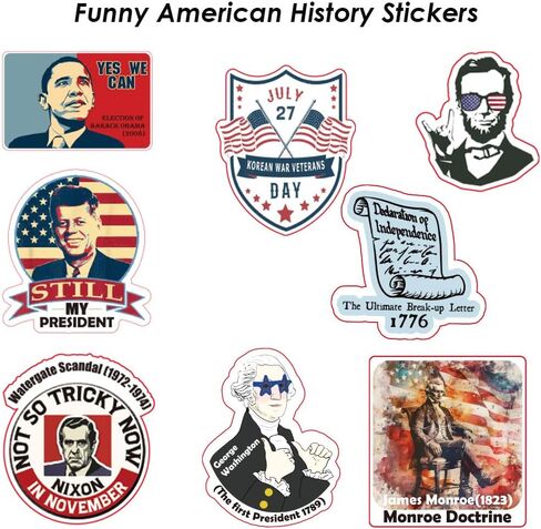 WW2 History Stickers -World War 2 for History Enthusiasts, History Teachers, and Students | 50pcs in Saudi Arabia