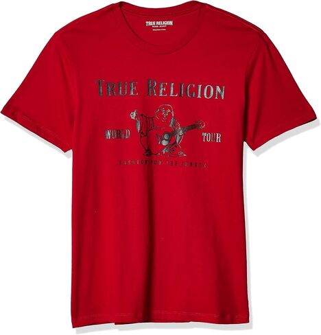 True Religion mens Short Sleeve Metallic Buddha Tee in Saudi Arabia