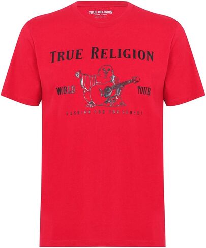 True Religion mens Short Sleeve Metallic Buddha Tee in Saudi Arabia