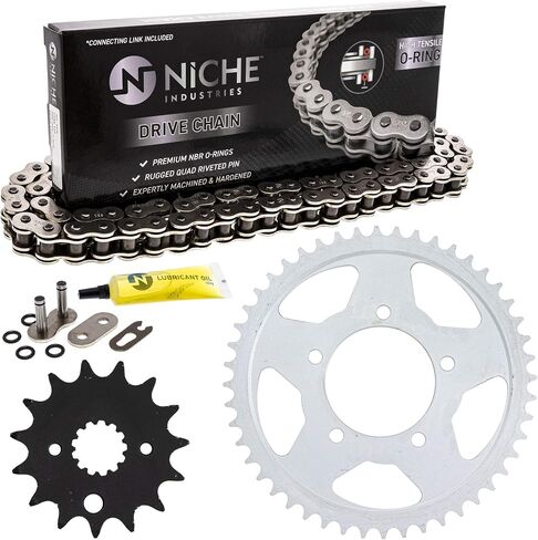 NICHE Drive Sprocket Chain Combo for Suzuki Marauder 800 VZ800 Front 15 Rear 48 Tooth 530VM-X X-Ring 116 Links in Saudi Arabia