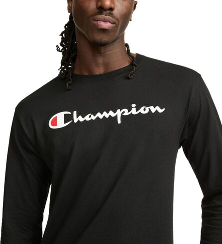 Champion Men's Long Sleeve T-shirt, Classic T-shirt for Men (Reg. Or Big & Tall) in Saudi Arabia