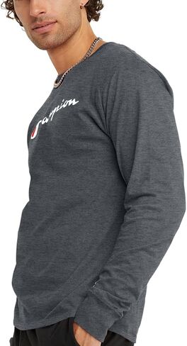 Champion Men's Long Sleeve T-shirt, Classic T-shirt for Men (Reg. Or Big & Tall) in Saudi Arabia