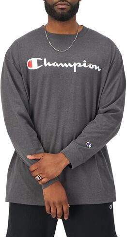 Champion Men's Long Sleeve T-shirt, Classic T-shirt for Men (Reg. Or Big & Tall) in Saudi Arabia