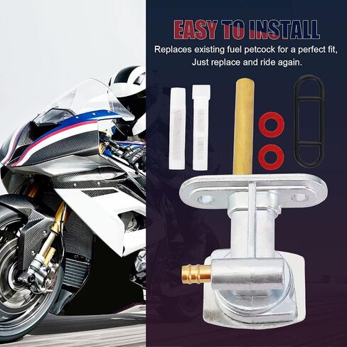 مفتاح صمام Pack-of-2 Fuel Petcock متوافق مع Yamaha Bear Tracker 250 Big Bear 250 350 400 YFM250 YFM350 YFM400 BRUIN Timberwolf YFB250 Kodiak 400 450 YFM450 YFZ450 V-STAR XVS 650 1100 in Saudi Arabia