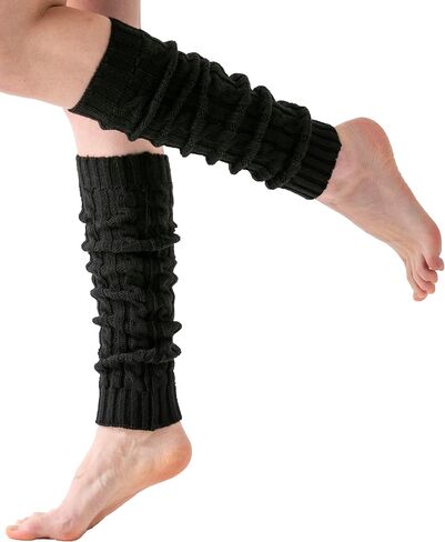 Cable Knit Winter Leg Warmers for Women 80s Accessories Made in Turkey in Kuwait