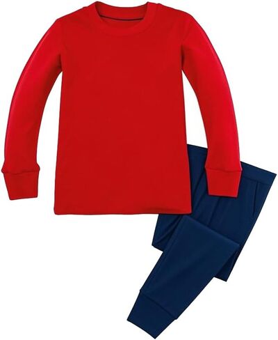 N'aix Little Boys Cotton Pajamas Kid's Cartoon Sleepwears Super Hero Pjs 2 Piece Set (Long Sleeve-Superman-1, 5T) in Saudi Arabia